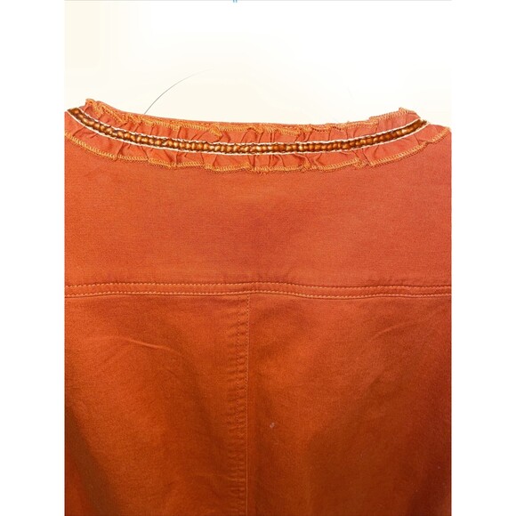 Chico’s Fashion Shacket Women’s Size 3 U.S. XL Orange Full Zip Long Sleeve - Picture 9 of 12